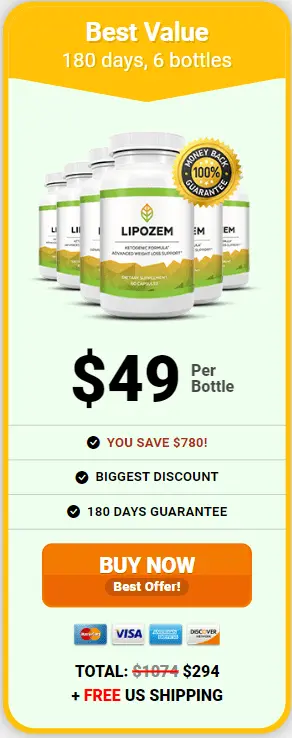 Lipozem 6 bottle order